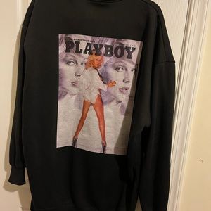 Misguided x Playboy oversized hoodie